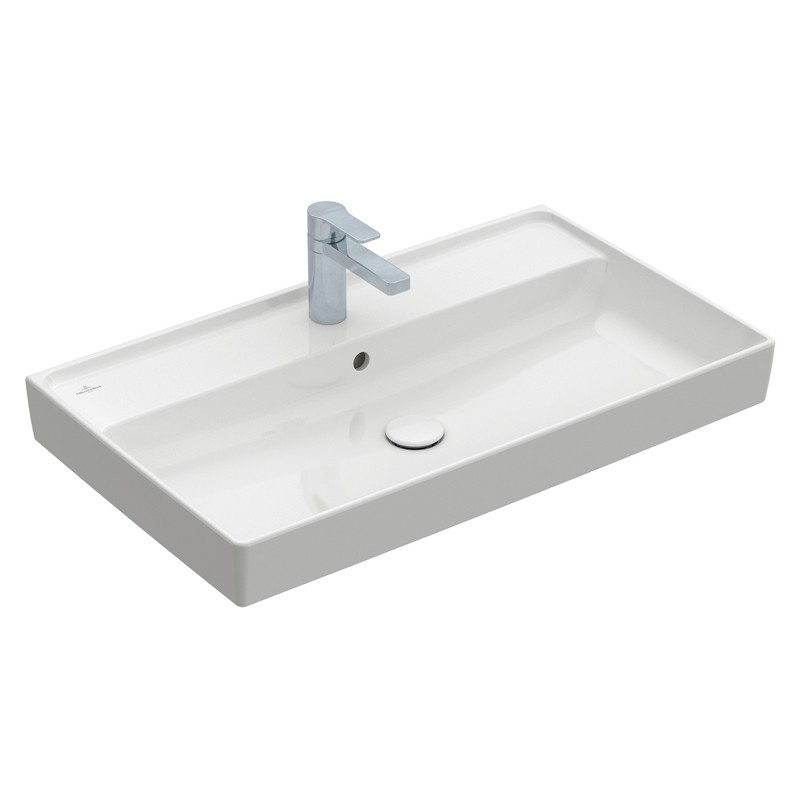 VB Schrankwaschtisch Collaro 4A3380 800x470mm Rechteck Stone White C+