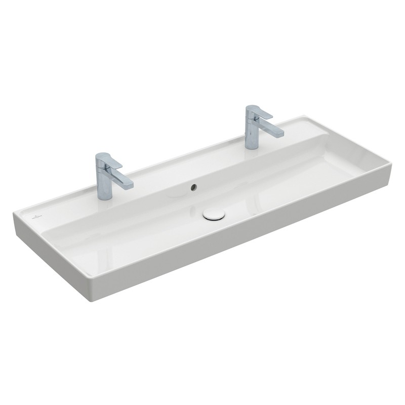 VB Schrankwaschtisch Collaro 4A33C4 1200x470mm Rechteck Stone White C+