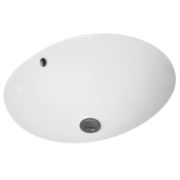 VB Unterbauwaschbecken O.novo 4A3038 380x310mm Oval Weiß Alpin