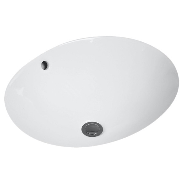 VB Unterbauwaschbecken O.novo 4A3143 435x365mm Oval Weiß Alpin