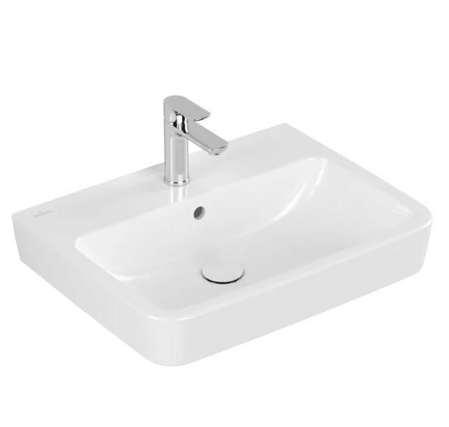 VB Waschbecken O.novo 4A416G 600x460mm Eckig Weiß Alpin CeramicPlus