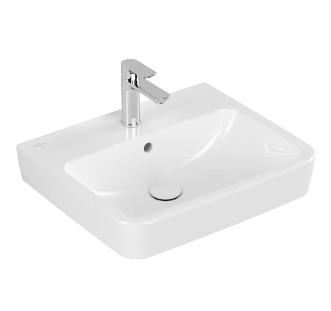 VB Waschbecken O.novo 4A41MG 550x460mm Eckig Weiß Alpin CeramicPlus
