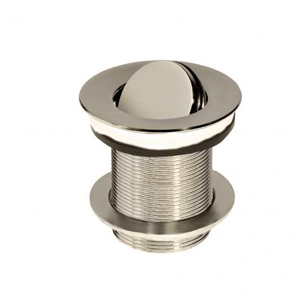 Victoria & Albert Universaler Ablauf, nickel brushed mit Klappverschluss für Wannen ohne Überlauf