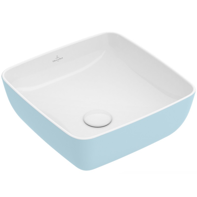 Villeroy & Boch AWT Artis 4178 410x410mm ohne Hahnlochbank ohne Überlauf Eckig Fog