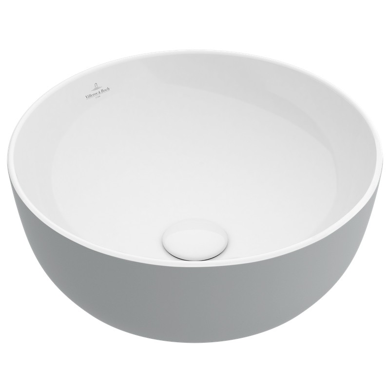 Villeroy & Boch AWT Artis 4179 430mmDurchmesser ohne Hahnlochbank o Überl Rund French Linen