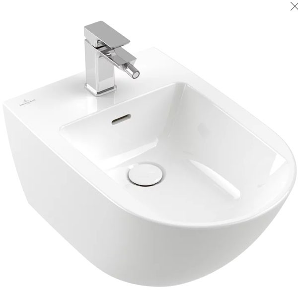 VB Bidet Subway 3.0 560x375x270mm Oval wandhängend Weiß Alpin CeramicPlus