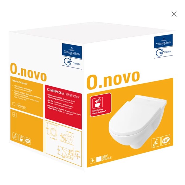 VB Combi-Pack O.novo 5660 wandhängend Weiß Alpin