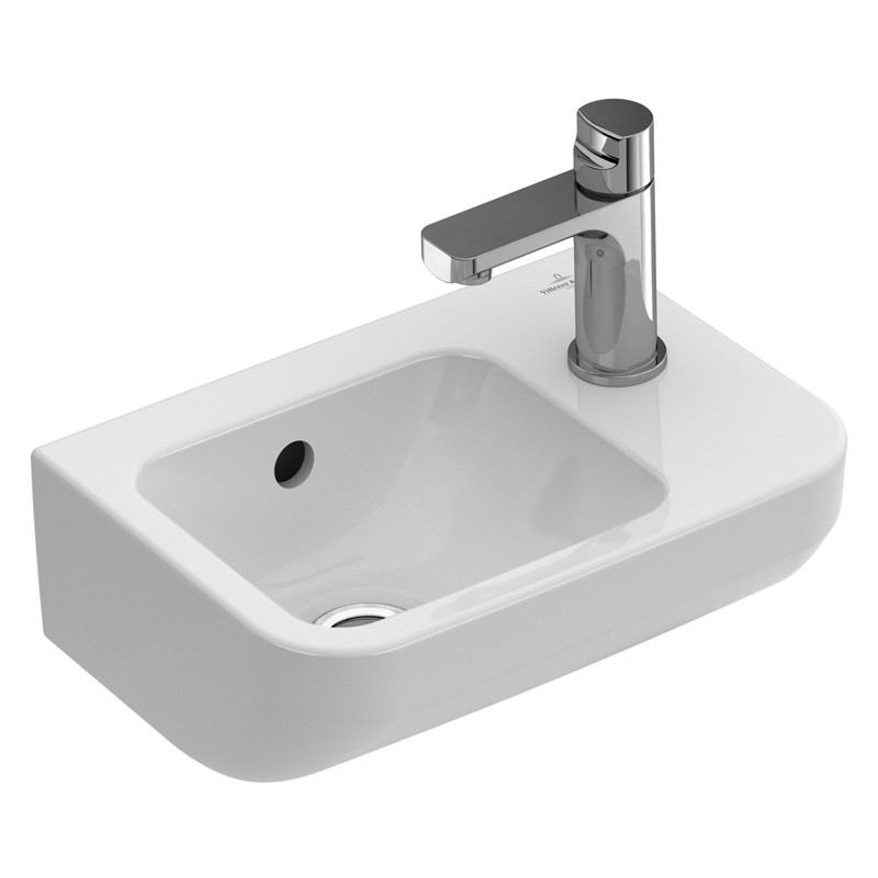 Villeroy & Boch HWB Architectura 4373 360x260mm f 1L Arm HL re durchgest m Überl WeißAlpin C+