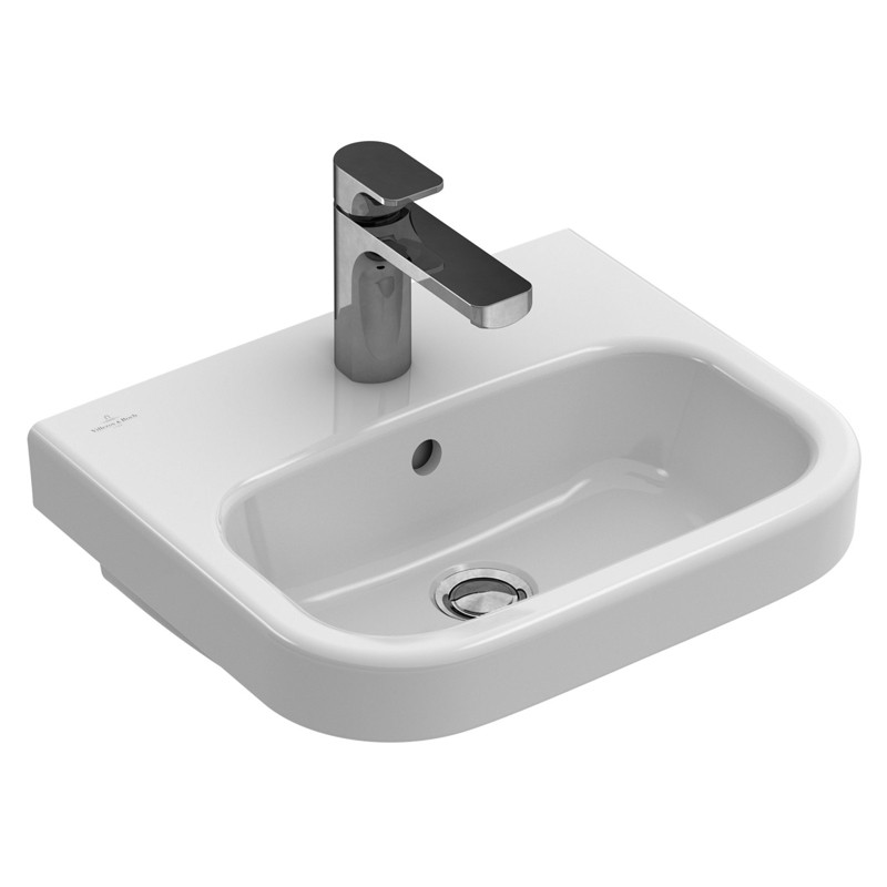 Villeroy & Boch HWB Architectura 4373 500x380mm f 1L Arm HL durchgest o Überl Weiß Alpin C+