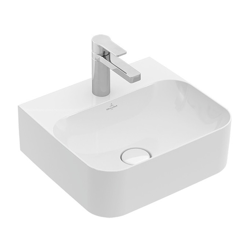 Villeroy & Boch HWB Finion 4364 430x390mm HL durchgest verd ÜL geschl Weiß Alpin C+