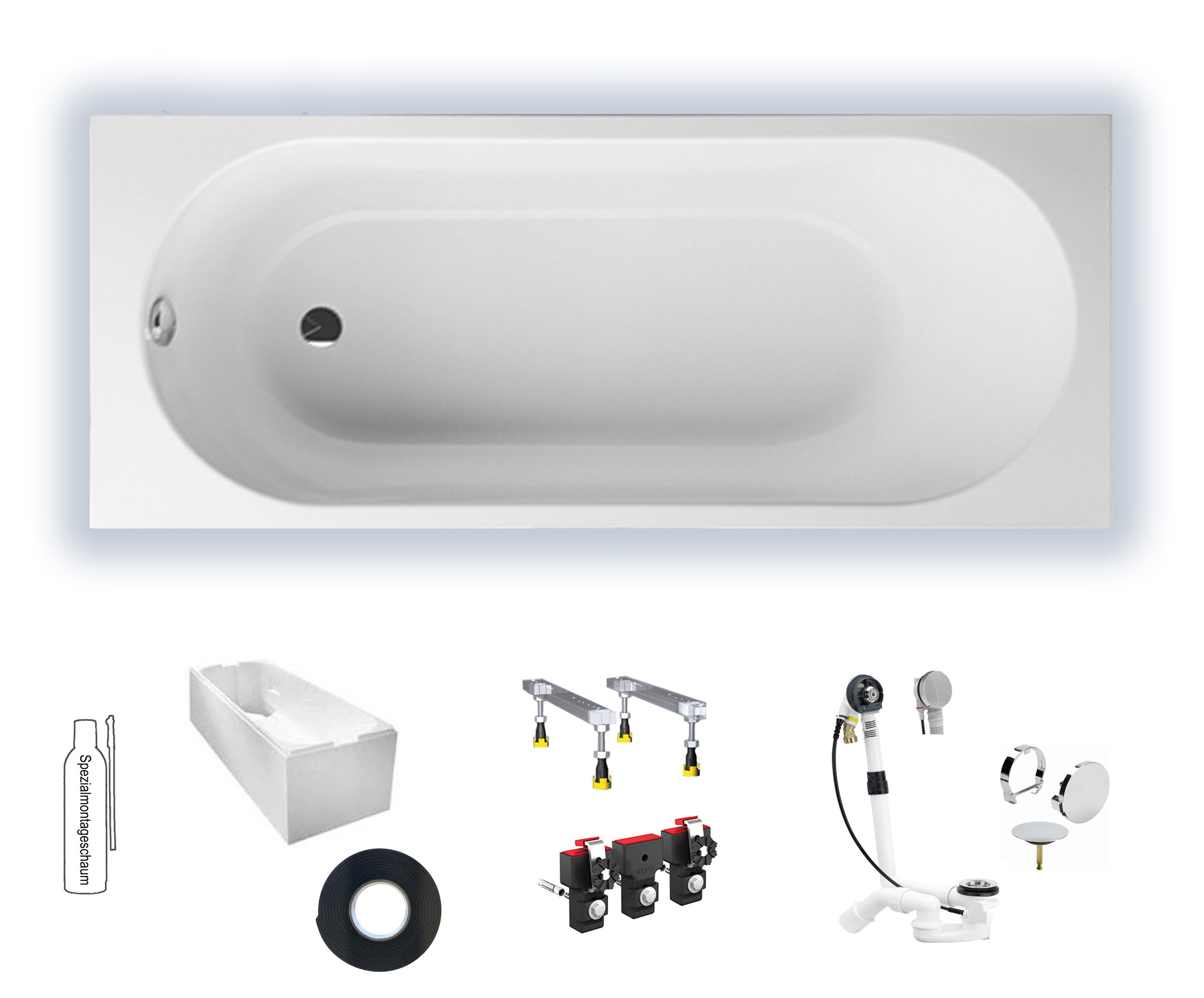 Villeroy & Boch Oberon 1700x700 Solo Rechteck Badewanne UBQ177OBE2V-01