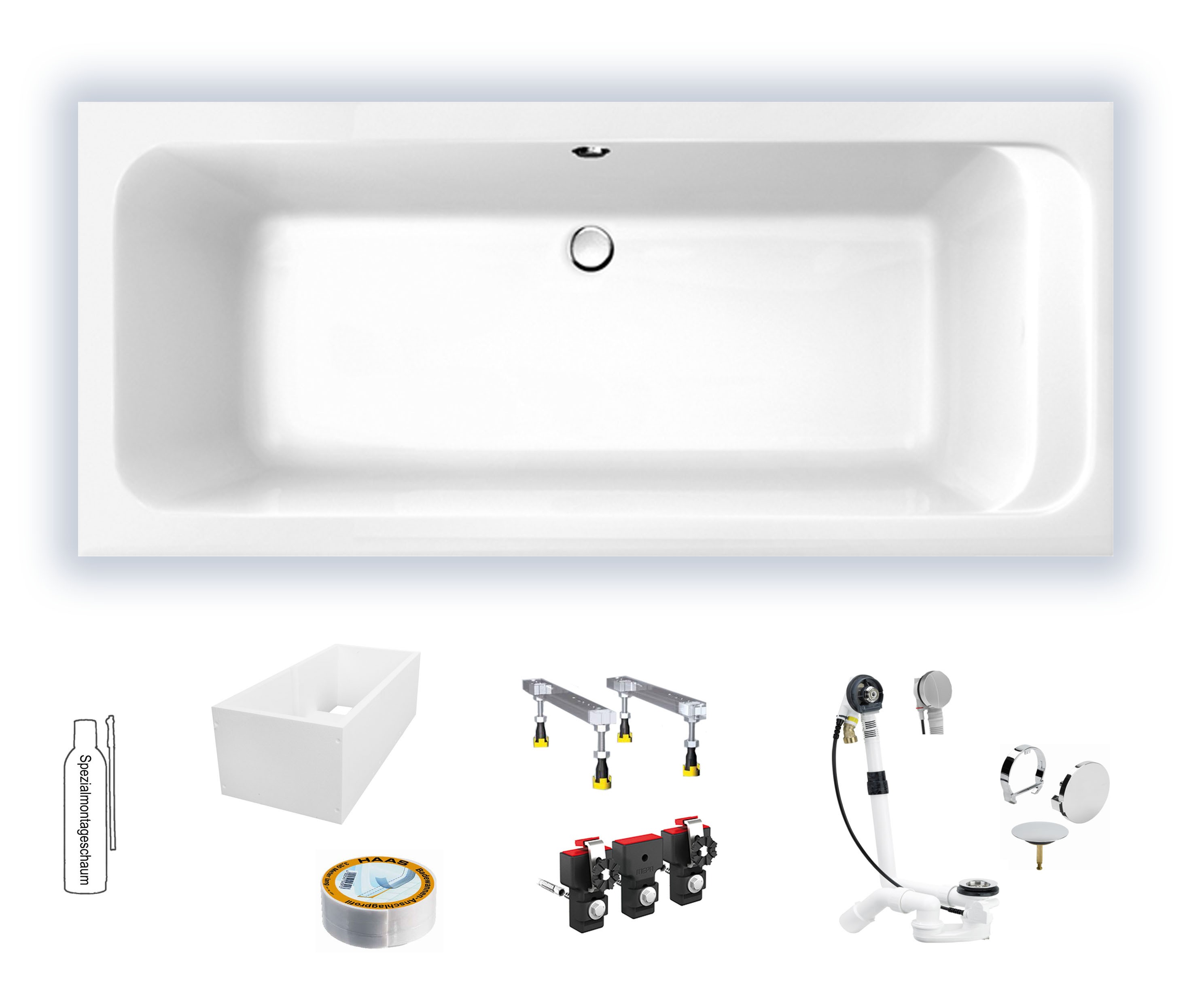 Villeroy & Boch Omnia Architectura 1800x800 Rechteck Badewanne Acryl, weiß alpin UBA180ARA2V