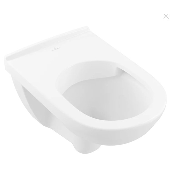 VB Tiefspül-WC spülrandlos O.novo 5660R2 360x560mm DirectFlush wandh Weiß Alpin