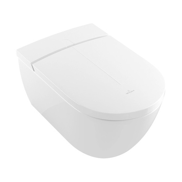 VB Dusch-WC spülrandlos ViClean-I200 595 x385x400mm Oval Weiß Alpin CeramicPlus