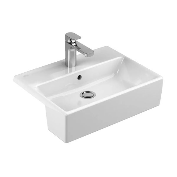 VB VWT Memento 4133 550x425mm 3-Loch Arm mittl HL durchgest Überl Eckig WeißAlpin
