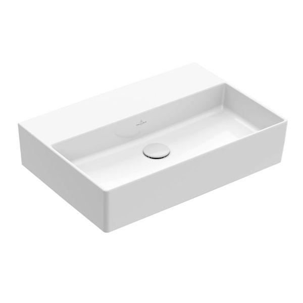 VB Waschbecken Memento 2.0 4A2263 600x420mm Rechteck Weiß Alpin
