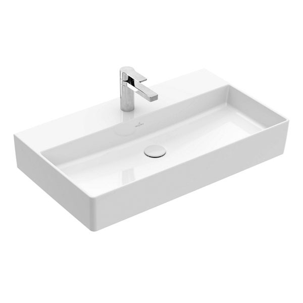 VB Waschbecken Memento 2.0 4A2281 800x470mm Rechteck Weiß Alpin