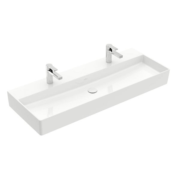 VB Waschbecken Memento 2.0 4A22CG 1200x470mm Rechteck Weiß Alpin