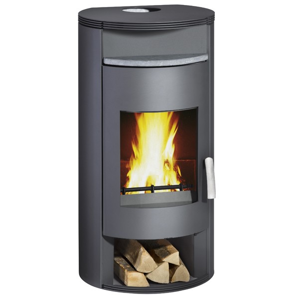 Wamsler Kaminofen "Atlas" grau mit Speichersteinen, KF 101-81 Atlas