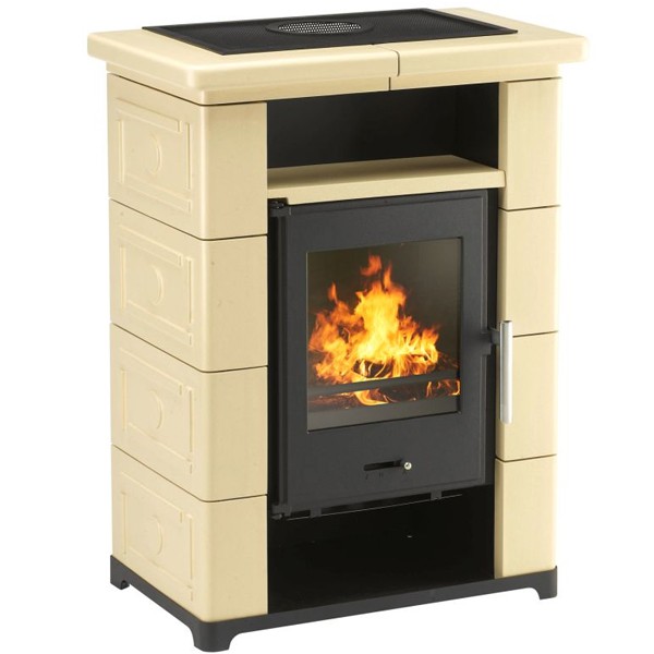 Wamsler Kaminofen "Montafon" Keramik beige , KF 108-70 Montafon Keramik