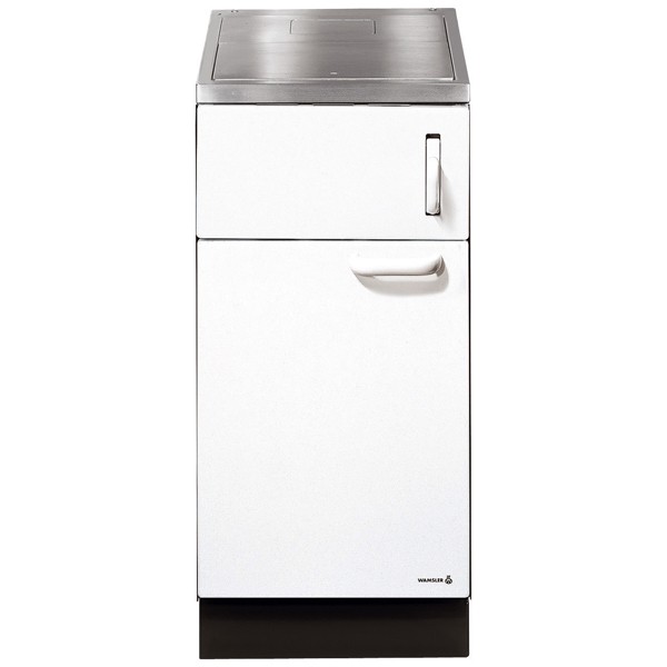 Wamsler Beistellherd K 140 Stahlplatte weiß, K 140 S