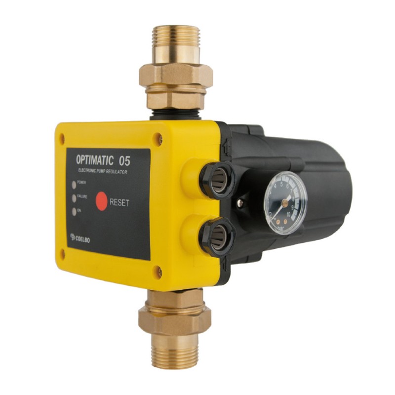 Zehnder Schaltautomat Kit05 Optimatic,
Einschaltdruck einstellbar zwischen
1,5 - 2,5 bar, zur Steuerung von
Pumpen mit Trockenlaufschutz,
mit Steckdose, Kabel und Stecker
max.16 A Nennstrom