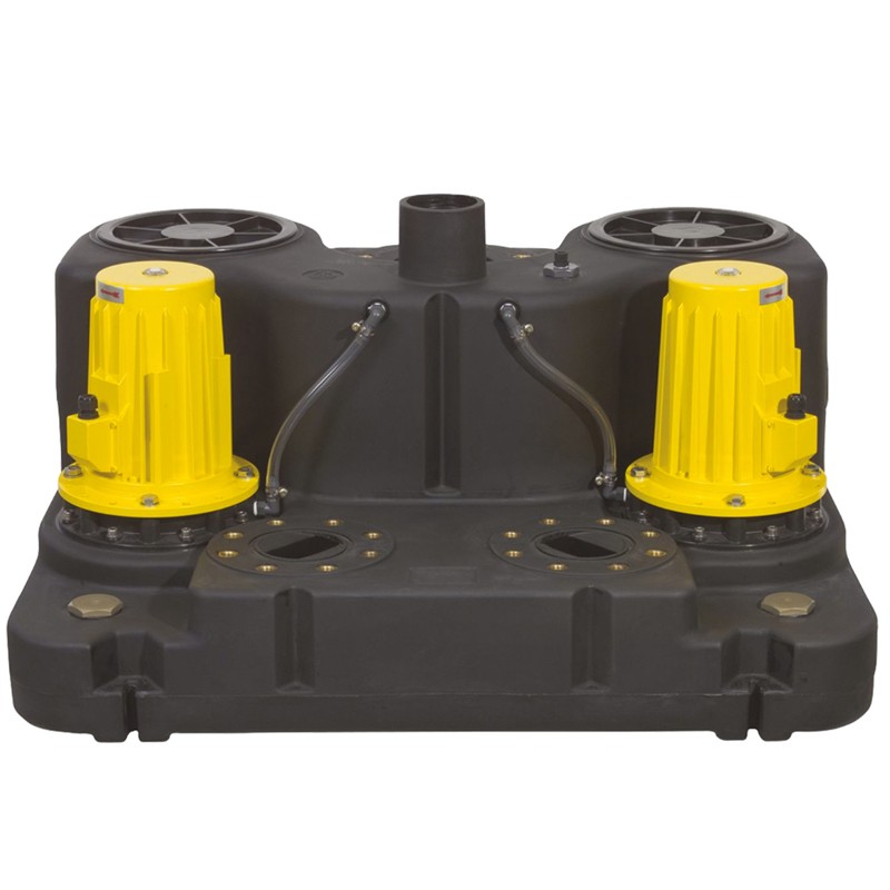 Boy Doppel 1,5 D  400 V Abwasser-Doppel-Hebeanlage Druckabgang DN 100