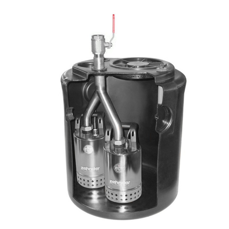 SWH 500/80 Doppel Schmutzwasser-Hebeanlage (Überflur)