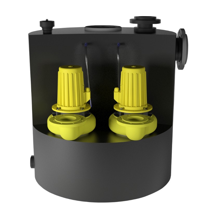 W 80 Doppel Abwasser-Hebeanlage