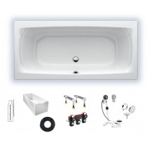Badewanne Life2/M100 1900x900 Acryl Duo-Einbauwanne