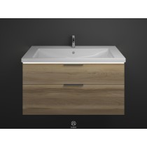 Burgbad Eqio Keramik-Waschtisch+Waschtischunterschrank inkl. LED-Waschtischunterschrankbeleuchtung