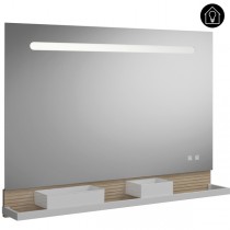 Burgbad Fiumo Spiegel/Leuchtspiegel 1000 mit horizontaler LED-Beleuchtung(SFXU100)