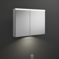 Burgbad Iveo Spiegelschrank mit horizontaler LED-Beleuchtung und LED-Waschplatzbeleuchtung (SPHY090)