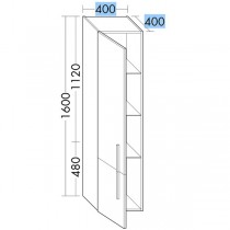 Burgbad Lavo 2.0 Hochschrank (HSNP040)