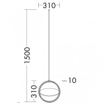 Burgbad Lavo 2.0 Pendelablage mit Handtuchhalter für Deckenmontage(ACFN030)
