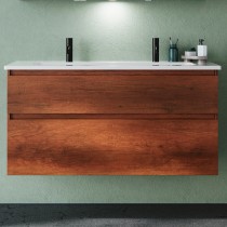 Burgbad Lin20 Keramik-Waschtisch inkl. Waschtischunterschrank 123 (SGHL123) PG1 Melamin