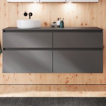 Burgbad Lin20 Waschtischunterschrank 140 (SGRA140) PG2 Acrylfront/Mehrfachlackierung Matt