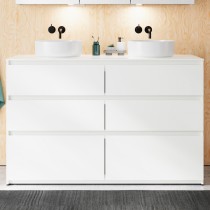Burgbad Lin20 Waschtischunterschrank 140 (SGRD140) PG3 Mehrfachlackierung HGL