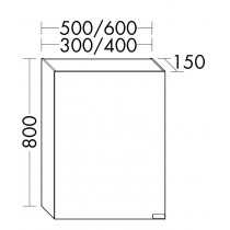 Burgbad rl40 Room Light Spiegelschrank Modular(SPOE050)PG1