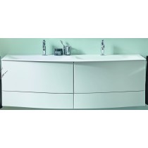 Burgbad Sinea 2.0 Mineralguss-Waschtisch inkl. Waschtischunterschrank 1510 Set (SFFQ15T) PG2