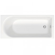 DU Badewanne D-Neo 1600x700mm, weiß, Einbauversion, 1 Rückenschräge