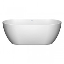 Duravit DuraKanto Badewanne Oval freistehend,1700x800 nahtlose Verkleidung, 2 Rückenschrägen, Weiß Seidenmatt