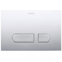 DURAVIT DuraSystem Betätigungsplatte A1, für 2-Mengen-Spülung, chrom