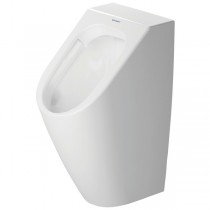 DU Urinal ME by Starck, Zulauf v.hinten rimless, ohne Fliege, weiß HygieneGlaze