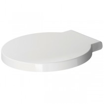 DU WC-Sitz Starck 1 mit SoftClose Scharnierwelle edelstahl, weiß