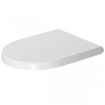 DU WC-Sitz Starck 3 mit SoftClose Scharniere edelstahl, weiß