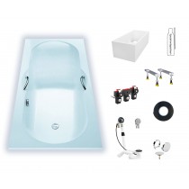 Duscholux ANCONA Vario 242 1800x800x45 Rechteckwanne Weiss 603242