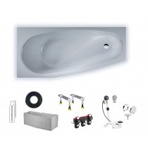 Duscholux PICCOLO 173 1750x750/500x450 Kleinraumwanne Weiss 608173000001