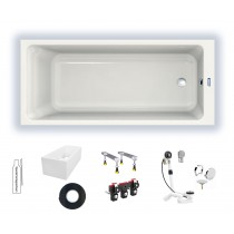Duscholux Prime-Line 1800x750x450 Rechteck Badewanne weiß 615261000001