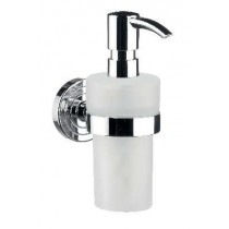 emco polo Seifenspender Kunststoff weiss, Kunststoffpumpe, chrom